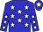 Blue, white stars, blue, white stars sleeves, blue, white star cap