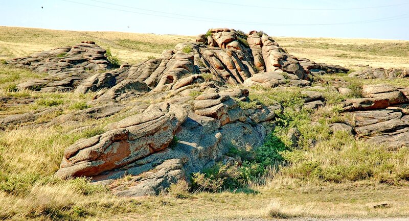 Счастливые горы - горы Баян Аул, Казахстан