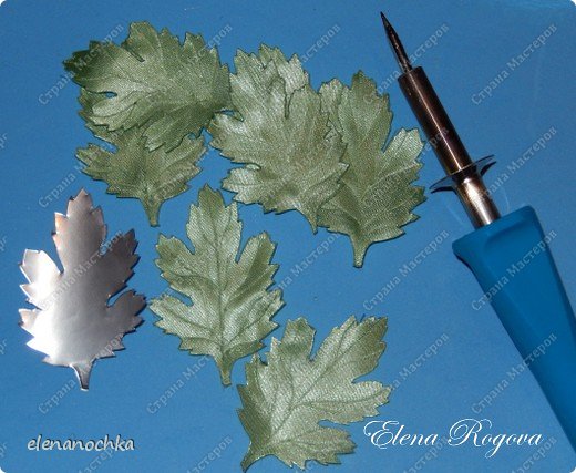Мастер-класс Флористика искусственная Моделирование конструирование Хризантема МК Ленты Проволока фото 16