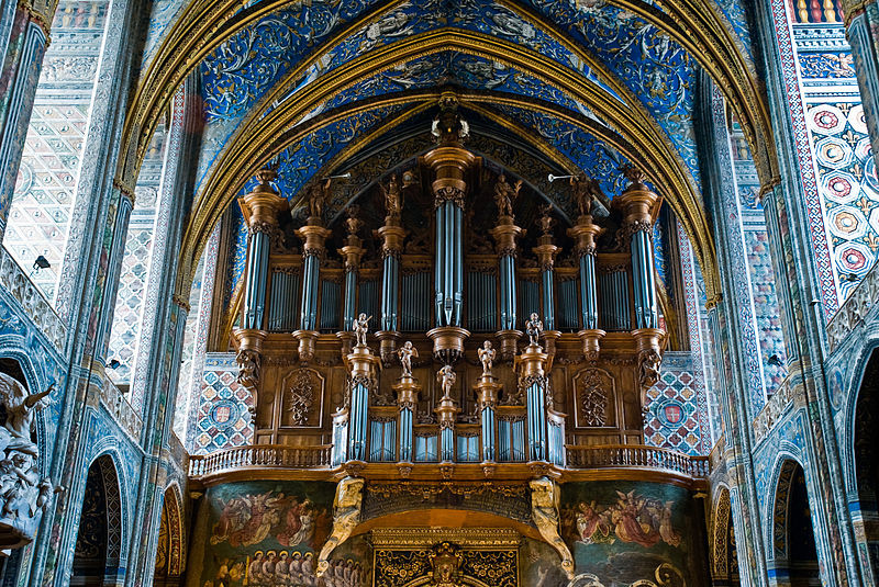 10. Собор Св. Сесилии (Альби, Франция) музыкальный инструмент, орган