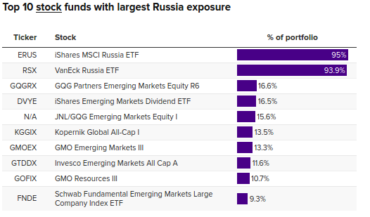 Russian Stock Exposure