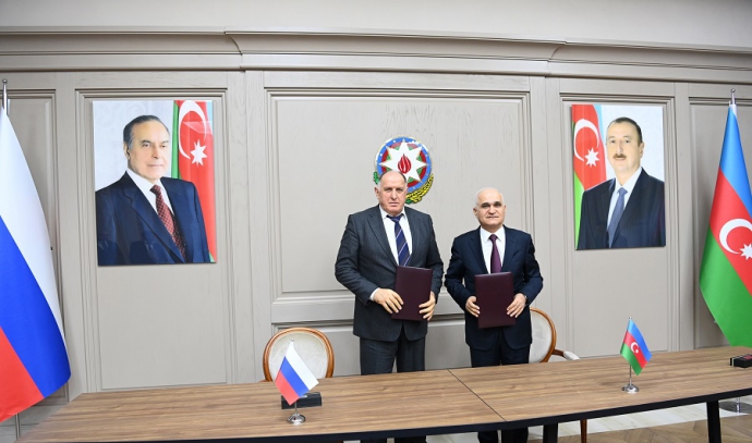 Азербайджан и Дагестан подписали План мероприятий по развитию сотрудничества в экономической и гуманитарной сферах