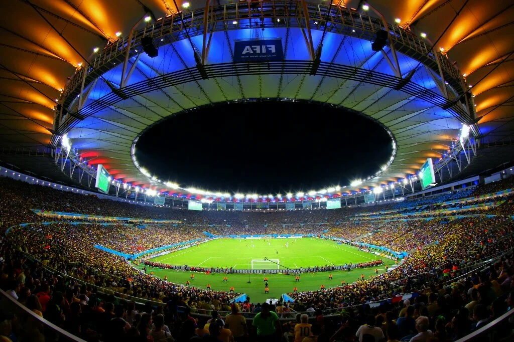 Внутри стадиона "Маракана" (Бразилия, Рио-де-Жанейро)