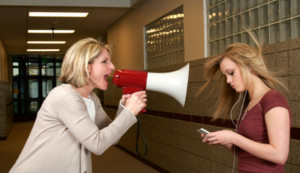 megaphone-mother-yelling-daughter