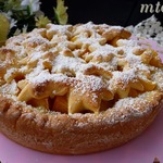 Пирог с персиками