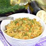 Тушеная капуста с баклажанами