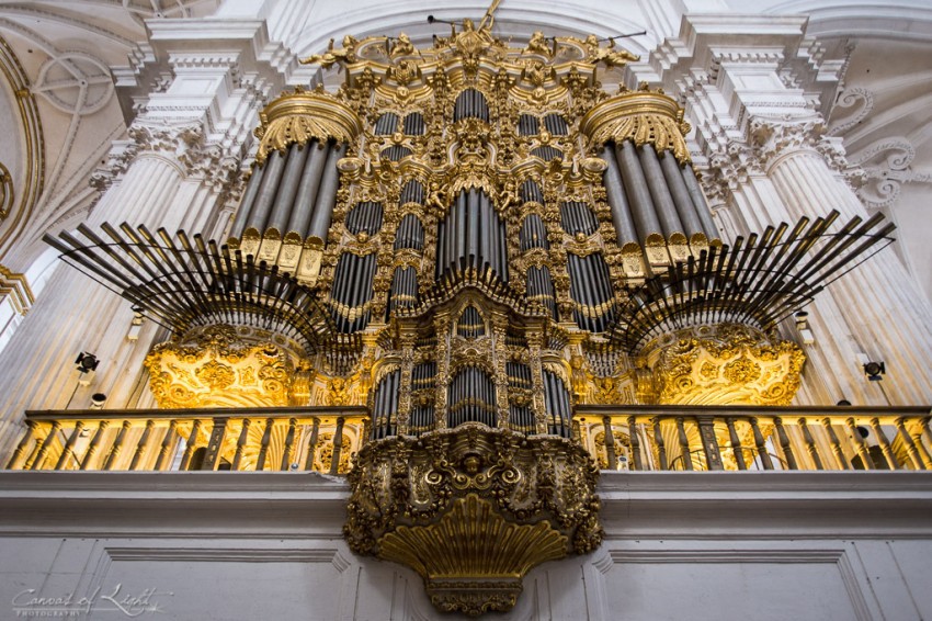3. Кафедральный собор Гранады (Гранада, Испания) музыкальный инструмент, орган