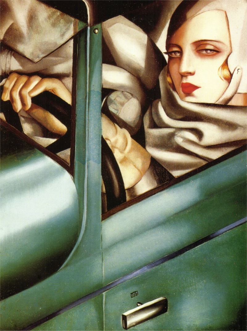 Тамара де Лемпицка Автопортрет в зеленом "бугатти" 1925