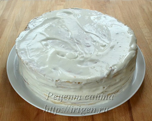 торт со сметанным кремом