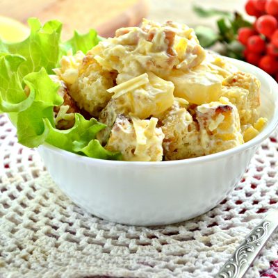 Салат с куриной грудкой и ананасами - рецепт с фото Салат с куриной грудкой и ананасами - рецепт с фото