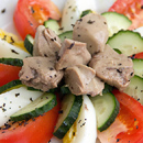 Салат с
печенью минтая