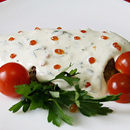 Рыбка в
шубе под соусом