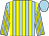 Light blue and yellow stripes, light blue cap