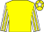 Yellow, white and yellow striped sleeves, yellow cap, white star
