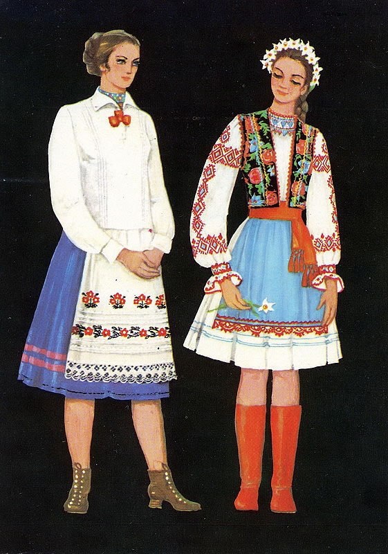  Набор открыток "Украинский народный костюм" - фото 17