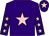 Purple, pink star, pink stars on sleeves, pink star on cap