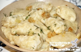 Бабушкины вареники с фаршем и сырым картофелем Бабушкины вареники с фаршем и сырым картофелем