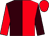Brown and red (halved), sleeves reversed, red cap