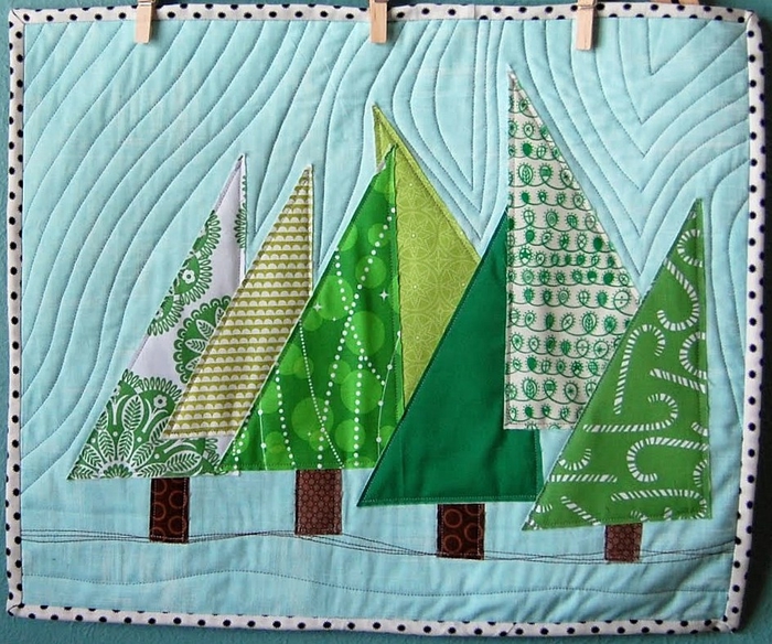 Happy trees mini quilt tutorial2 at jaceycraft.blogspot.com (700x584, 352Kb)