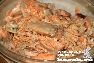 Кабачковые пирожные с рыбным кремом Кабачковые пирожные с рыбным кремом