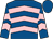 Royal blue & pink chevrons, royal blue cap