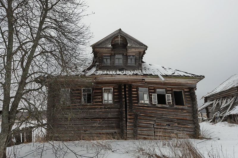 Дома Русского Севера вологодская область, деревня, заброшенное