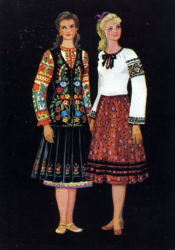  Набор открыток "Украинский народный костюм" - фото 14