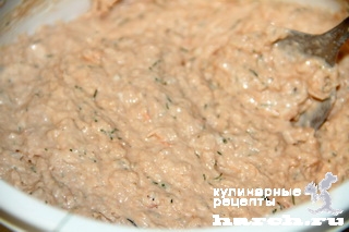 Кабачковые пирожные с рыбным кремом Кабачковые пирожные с рыбным кремом