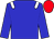Blue, white epaulettes, blue sleeves, red cap