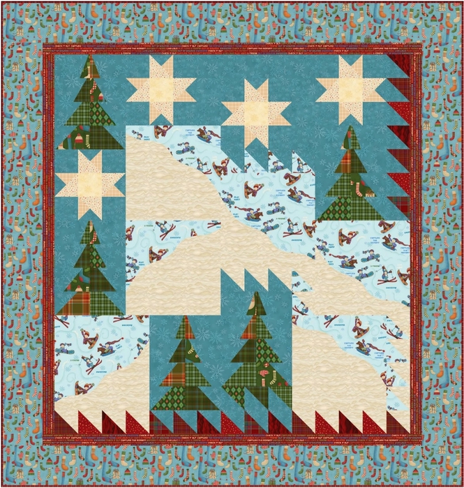 Winter Games by The Buggy Barn for Henry Glass Fabrics.com (665x700, 472Kb)