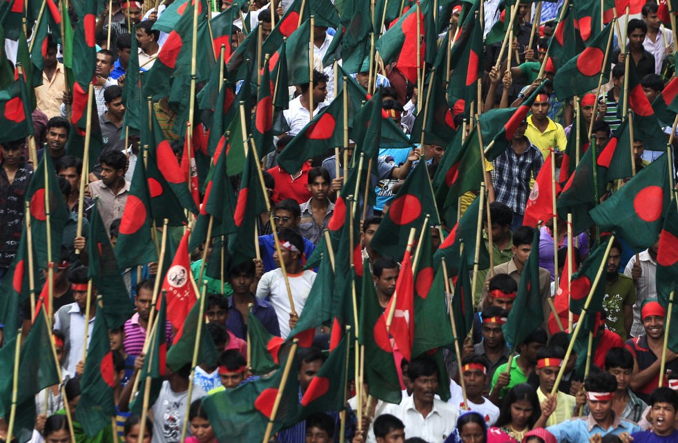 Первомайская демонстрация в Бангладеш