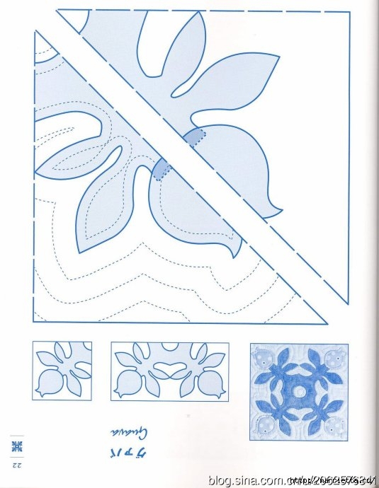 ГАВАЙСКИЙ КВИЛТ. Японский журнал со схемами (24) (535x690, 158Kb)