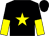 Black, yellow star, halved sleeves