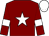 Maroon, White star, armlets and cap