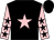 Black, pink star, pink sleeves, black stars, black cap