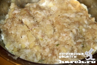 Бабушкины вареники с фаршем и сырым картофелем Бабушкины вареники с фаршем и сырым картофелем