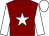 Maroon, White star and sleeves, White Cap