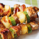 Шашлык из
курицы с овощами