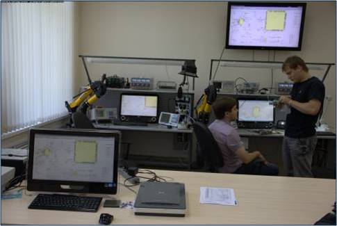 Рабочие места в Ульяновском государственном техническом университете, предназначенные для разработки, тестового производства и испытаний радиомодулей